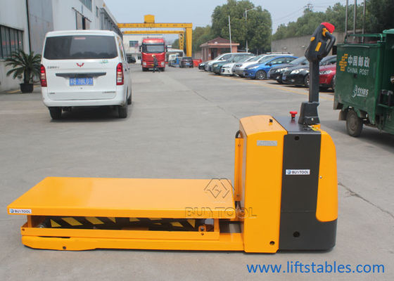 1 Ton Battery Operated High Lift Pallet Truck 2000kg 2500kg 1000mm With Platform Lift