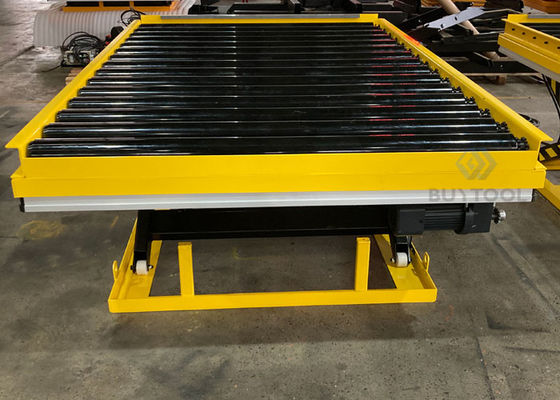 Hydraulic Powered Electric Roller Lift Table 2 Ton 1000kg 900mm Maximum Height