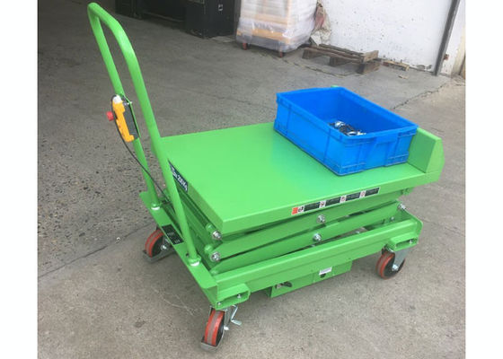 Small Portable Scissor Lift Table Cart Tilt Transport 100kg Mobile Platform Lift
