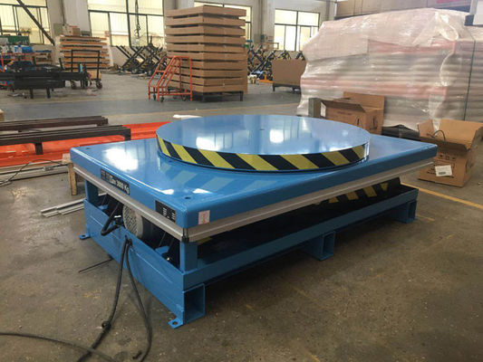 6000 Lb Hydraulic Stationary Electric Lift Scissor Lift Tables With Turntable Platform