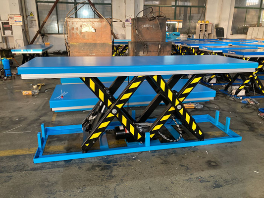 4t/8t Stationary Scissor Lift Table 1000mm Lifting Height For Heavy Material Handling