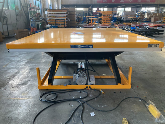 2.2KW 4T Heavy Duty Stationary Lift Table For Work Process Optimization