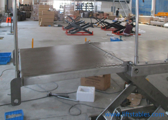 Hydraulic Electric Stationary Lift Table Stainless Steel Scissor Lifting Platform
