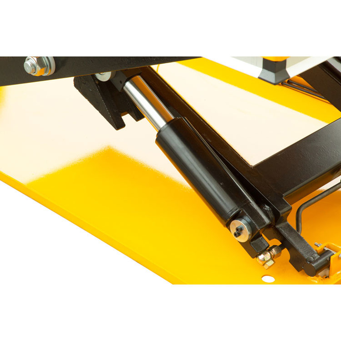 Yellow 860mm 1000KG Low Profile Scissor Lift Table For Pallet Leveling 2