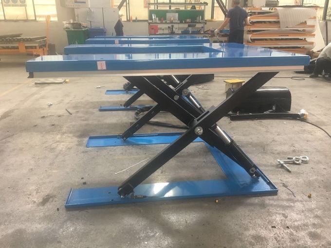 Low Profile Electric Scissor Lift Table 300kg 500kg 800kg Minimum Height 85mm 2