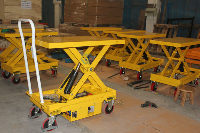 Mobile Electric Scissor Lift Table With Skirt Mobile Elevator Lift 1010x520mm 1