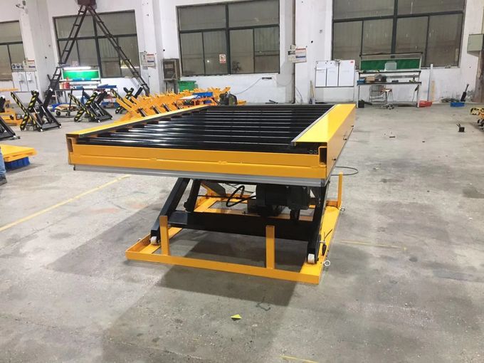 Conveyer Electric Roller Lift Table Cart 400kg Capacity 1000×2200mm 0