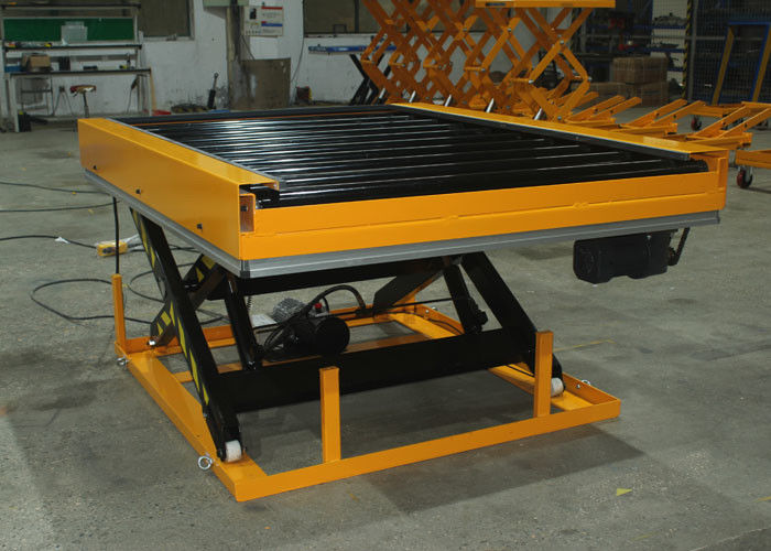 Good price Conveyer Electric Roller Lift Table Cart 400kg Capacity 1000×2200mm online