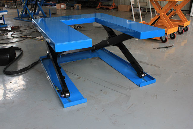 U Shaped Low Profile Lift Tables 2000kg 1 Ton 6600lbs Capacity 0