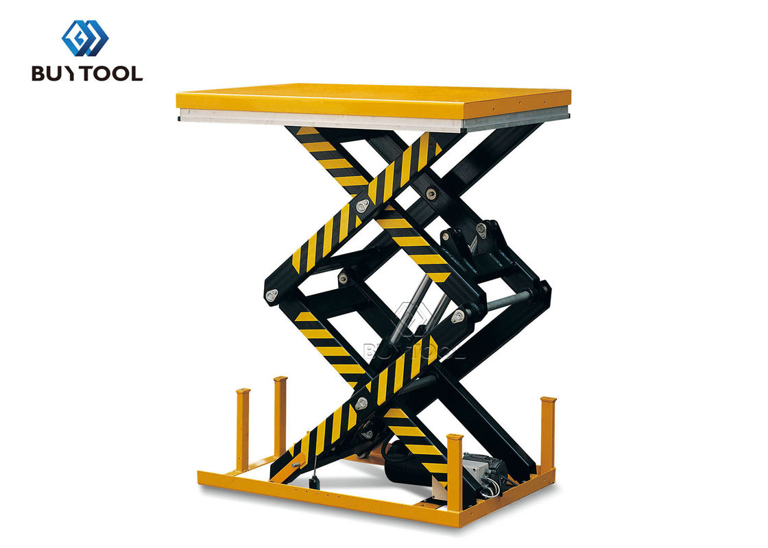 buy 800 Kg  Electric Hydraulic Double Scissor Lift Table Cart Max Height 80&quot; online manufacturer