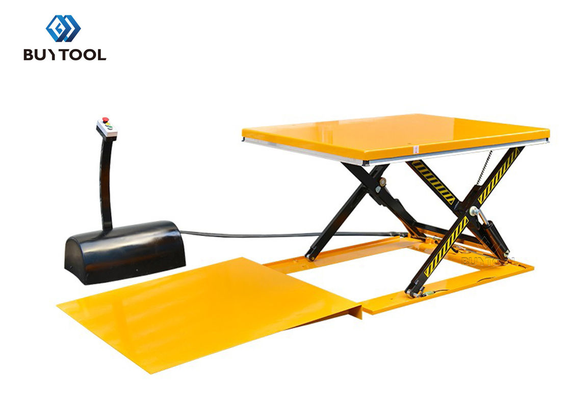 buy 85mm 48 X 48 Low Profile Lift Table For Pallets Platform With Hydraulic Pump online manufacturer