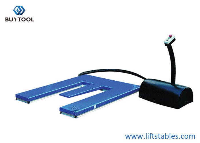 China 1500kg Low Profile Electric Pallet Lift Tables Material Handling Equipment E Shape 2.2kw