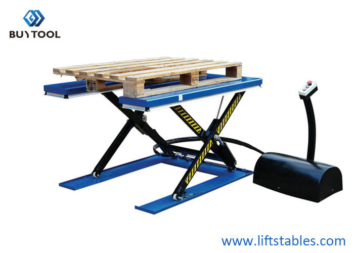 Good price 4500 Lb 5000 Lb 1t 1.5t 2t Capacity Electric Low Profile Lift Table Trolley Low Closed online