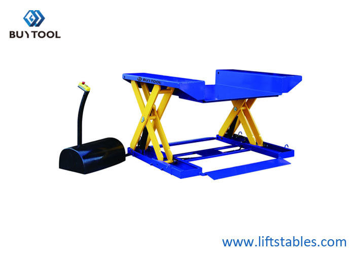 1.5t Low Profile Lift Table With Dock Leveler Scissor Hydraulic Pallet Lift Table