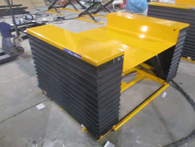 low profile electric hydraulic scissor lift table 1000kg 2000 lb with Explosion-Proof Valve 1