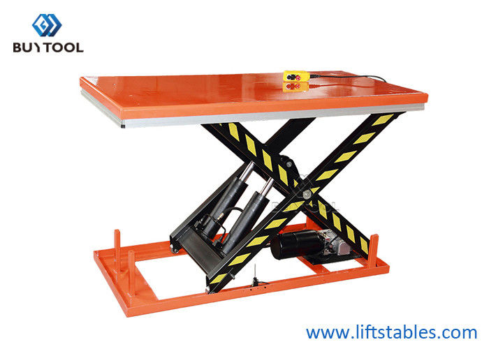 Good price 2000×1000mm Electric Powered Lift Table Hydraulic Industrial 4T 1400mm Height online