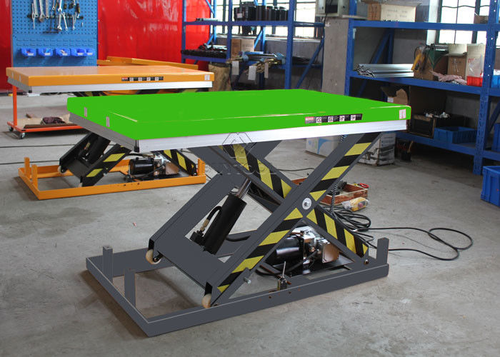 China 1000kg Portable Electric Scissor Lift Table Cart Q345B Steel
