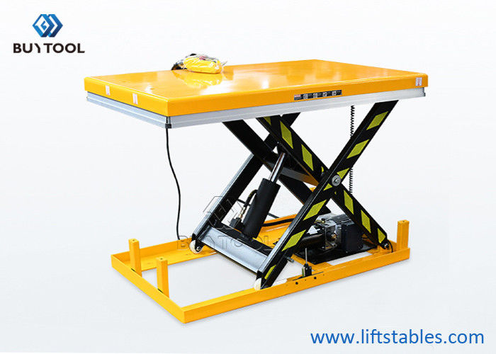 Good price 1814kg 4000 Lb Hydraulic Scissor Lift Table Cart Hand Control Power Lifting online