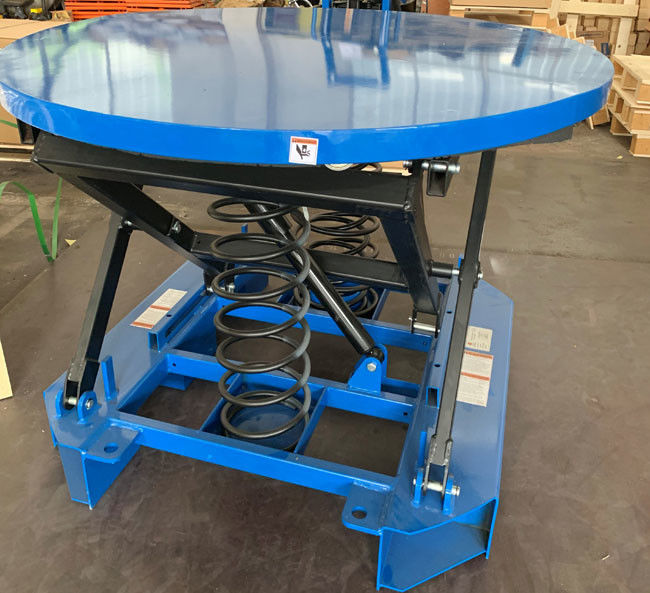 Hydraulic Electric Rotating Pallet Lift Table 12000 Lb 2 Ton 0