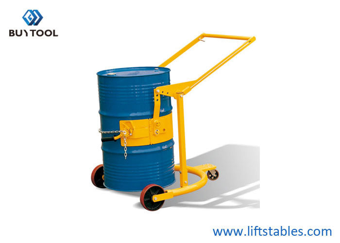 buy 4 Wheel  55 Gallon Drum Lifter Forklift Hand Truck Lifting Device Barrel Handling Equipment online manufacturer