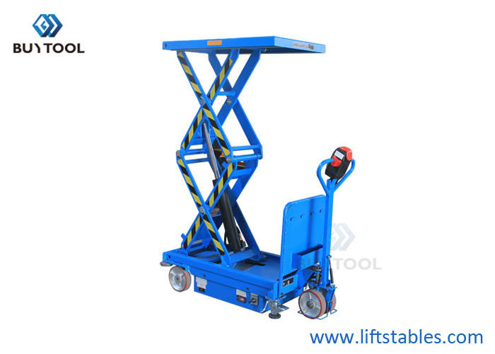 buy Mini Self Propelled Electric Scissor Lift Aerial Work Platform 2460lbs Maximum Height 70&quot; online manufacturer