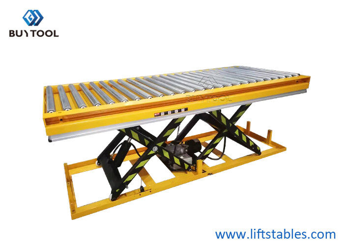 300 Kg 500kg Roller Lift Table Electric Lift Scissor Lift Table 2000 Lb Galvanized Roller