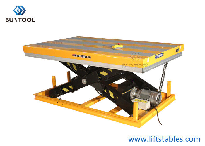 Good price Portable Low Profile Electric Hydraulic Scissor Lift Table 800kg Wireless Remote Control Lifting online