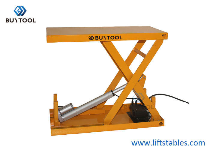 buy Mechanical Small Electric Ball Screw Scissor Lift Tables Mini 100kg 50kg For Lab online manufacturer