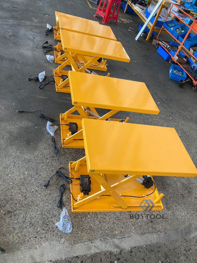 Mechanical Small Electric Ball Screw Scissor Lift Tables Mini 100kg 50kg For Lab 1