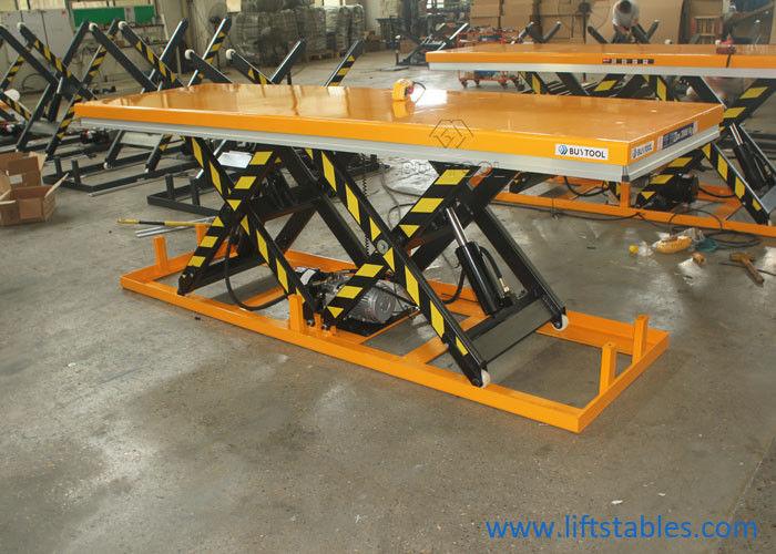 buy Heavy Duty Large Stationary Hydraulic Scissor Lift Table 500kg 1000 Lbs online manufacturer
