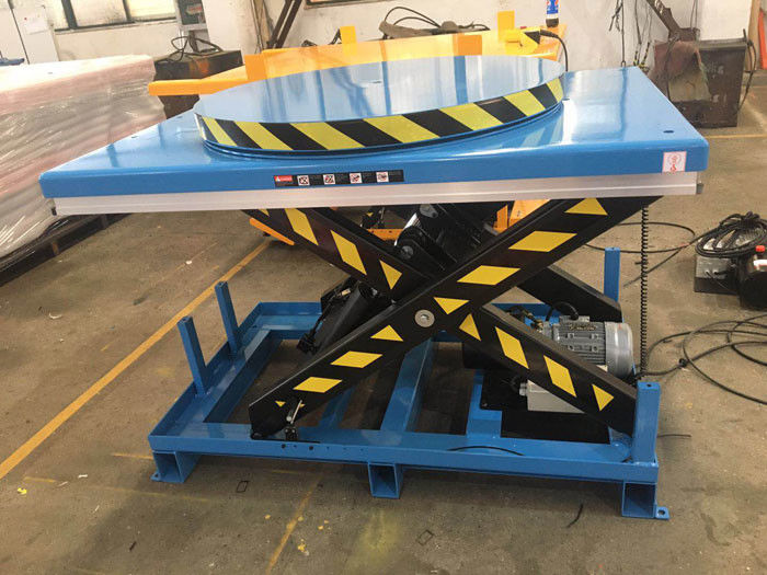 buy 6000 Lb Hydraulic Stationary Electric Lift Scissor Lift Tables With Turntable Platform online manufacturer