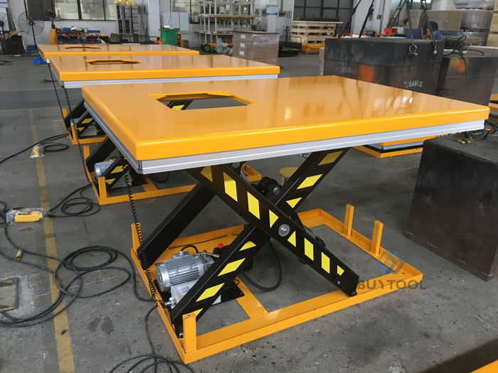 buy 200 Lb 4000 Lbs Stationary Electric Lift Table Heavy Duty With Maintenance Holes online manufacturer