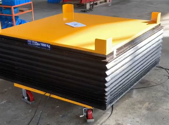 Light Duty Industrial Hydraulic Electric Lift Table Small 500kg Capacity 800x750mm 1