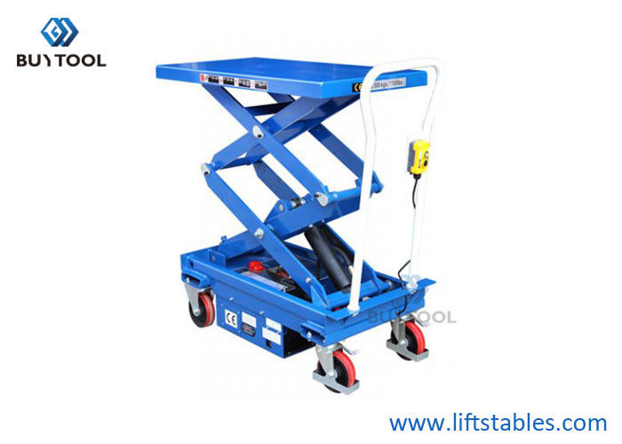 buy Vehicle Industrial Long Deck Mobile Scissor Lift Mobile Equipment 1100lbs 40&quot;X20&quot; Platform online manufacturer