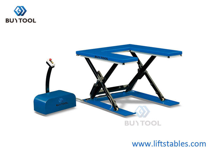Good price Low Profile Electric Scissor Lift Table 300kg 500kg 800kg Minimum Height 85mm online