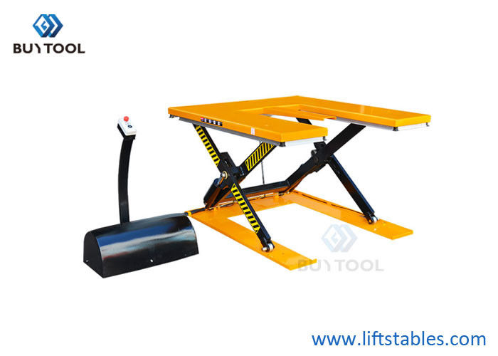 China Pallet Hydraulic Lift Table Low Profile Lifting Device 2000kg