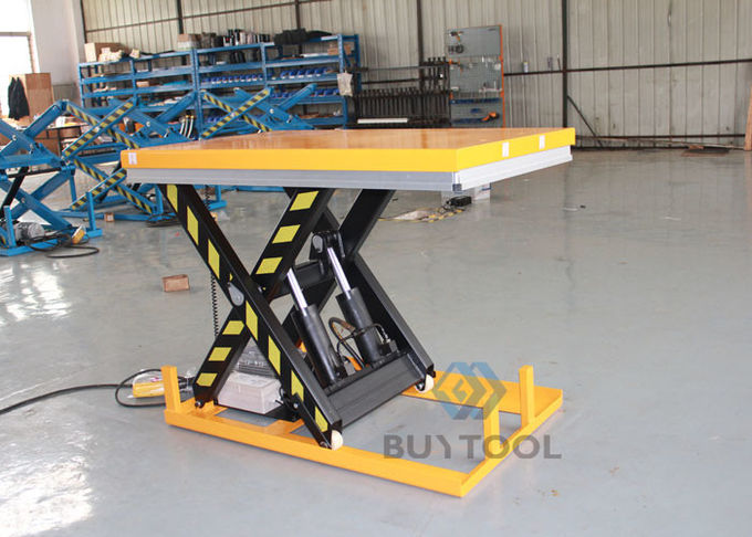 36x36 Turntable Top Electric Stationary Lift Table 1000kg 4 000lb Capacity For Warehouse 0
