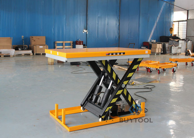 36x36 Turntable Top Electric Stationary Lift Table 1000kg 4 000lb Capacity For Warehouse 1