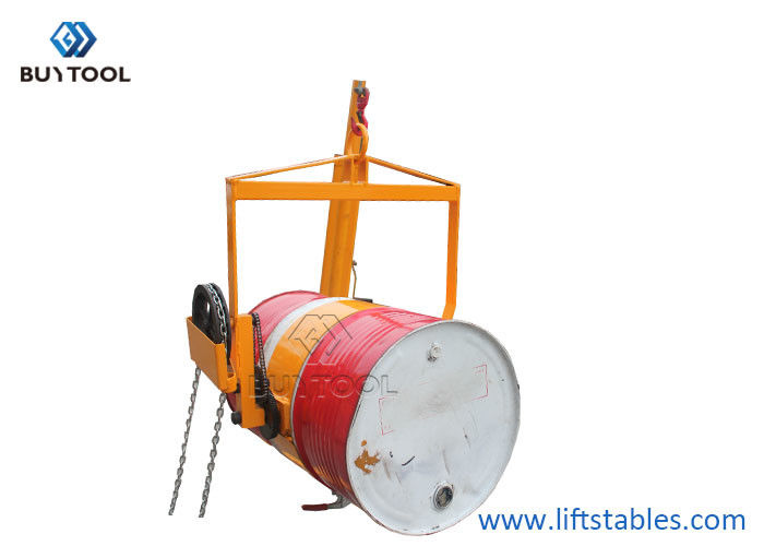 China Portable Automated Chemical Drum Handling Equipments Vertical Drum Lifter Tilter Equipment Geared