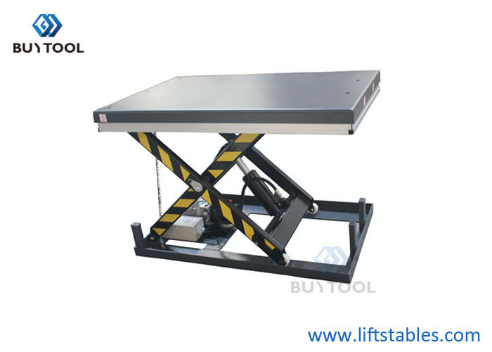 quality Industrial Small Electric Scissor Lift Table Industrial 1700x850mm Maximum Height 50&quot; factory
