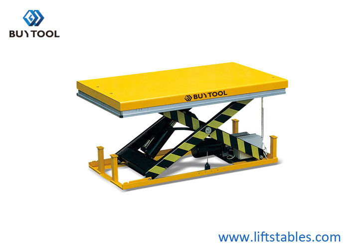 quality Hydraulic Pump Mobile Heavy Duty Scissor Lift Table 2000kg With Hand Control 1300x850mm factory