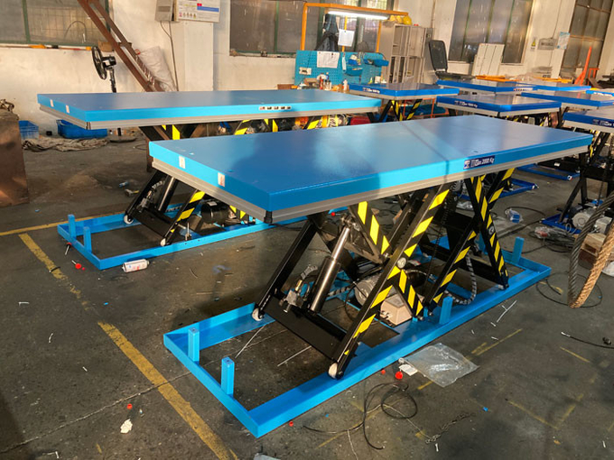 4t/8t Stationary Scissor Lift Table 1000mm Lifting Height For Heavy Material Handling 0