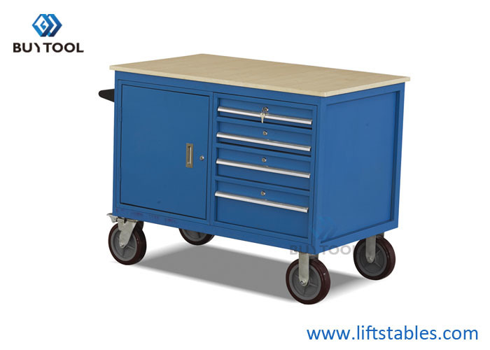 Good price 500kg Mobile Tool Trolleys Industrial Drawers Steel Cabinet For Warehouse Workshop online