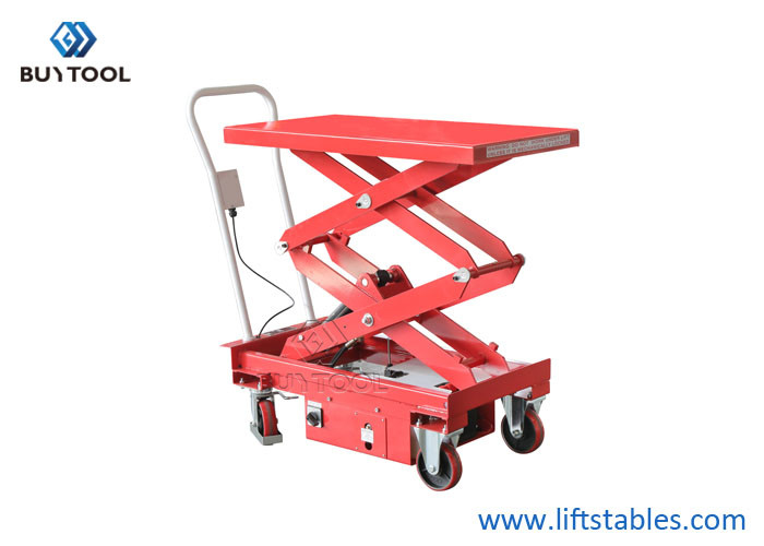 buy Electric Hydraulic 500kg Mobile Scissor Lift Table Alloy Steel online manufacturer