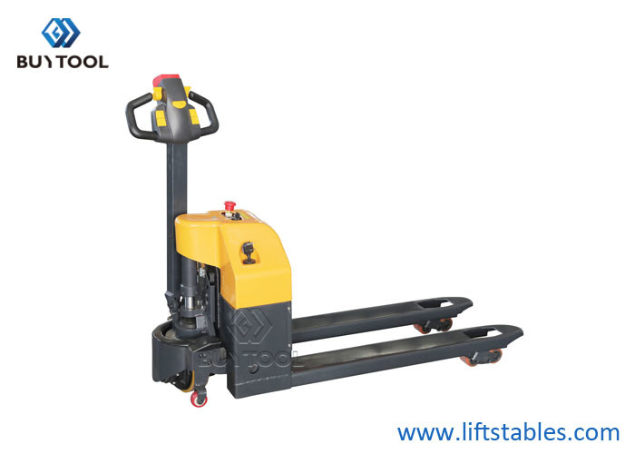 China Hand Alloy Steel Motorized Pallet Truck With 1.5 Ton Capacity