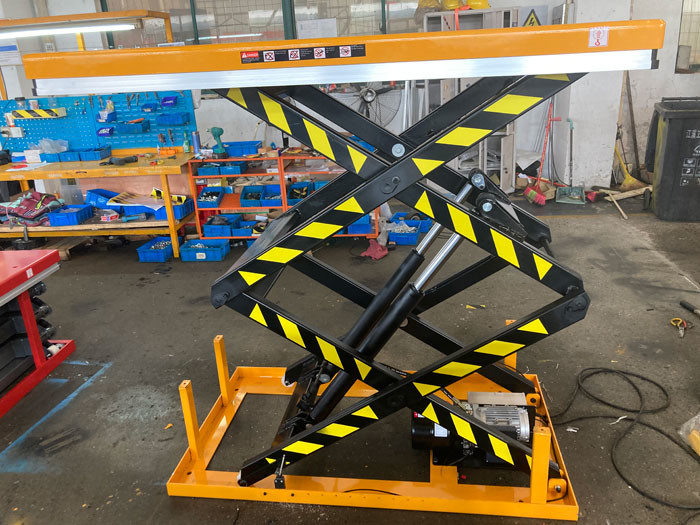 buy HD1000 Stationary Lift Table Hydraulic Scissor Lift For Material Handling online manufacturer