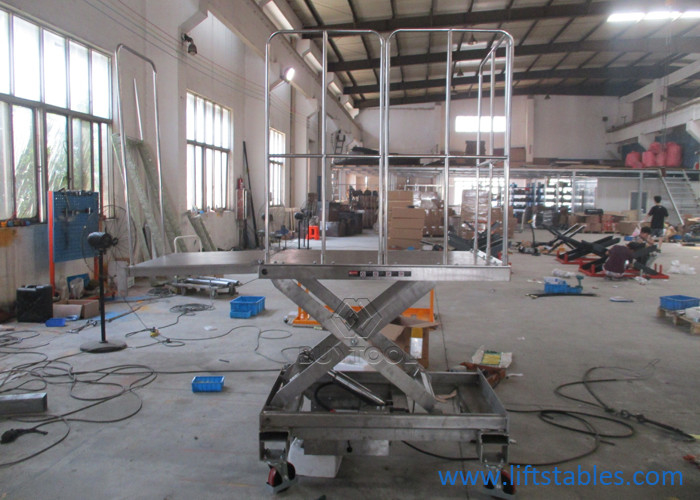 buy Hydraulic Electric Stationary Lift Table Stainless Steel Scissor Lifting Platform online manufacturer