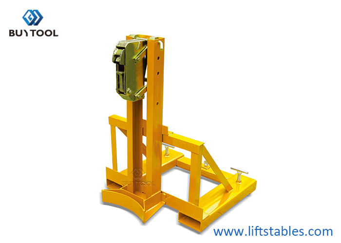 Good price 360kg Fork Mounted Drum Grabbers Drum Gripper Lift Tool Forklift Attachments online
